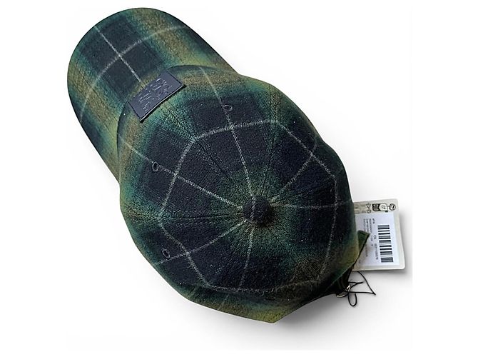 Loewe Checked Wool Baseball Cap Green Dark blue - view 8