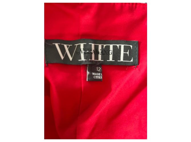 Vera Wang Trägerloses Abendkleid Valentina Rot - Ansicht 5