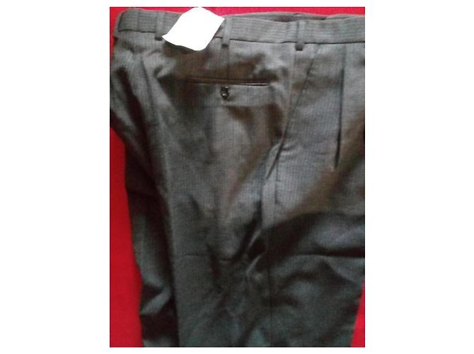 Completo in lana Emanuel Ungaro uomo, grigio antracite gessato - vista 3