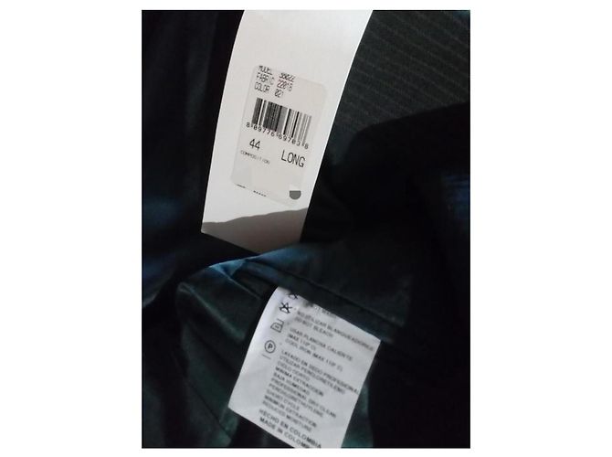 Completo in lana Emanuel Ungaro uomo, grigio antracite gessato - vista 4