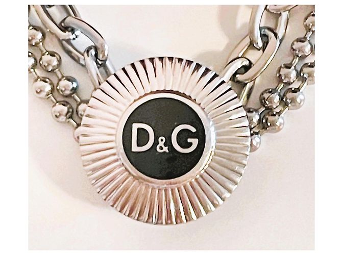 Bracciale Dolce & Gabbana DJ1041 argento e nero - vista 10