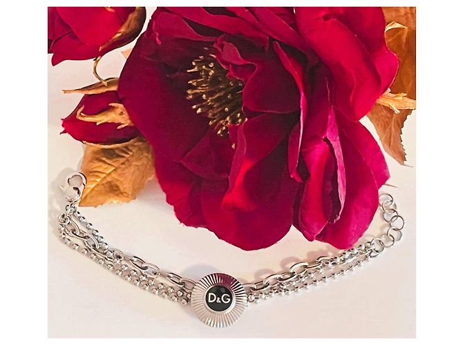 Bracciale Dolce & Gabbana DJ1041 argento e nero - vista 11