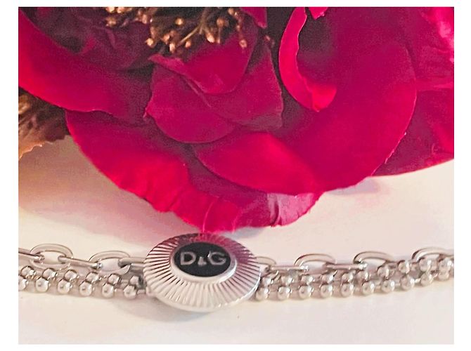 Bracciale Dolce & Gabbana DJ1041 argento e nero - vista 13