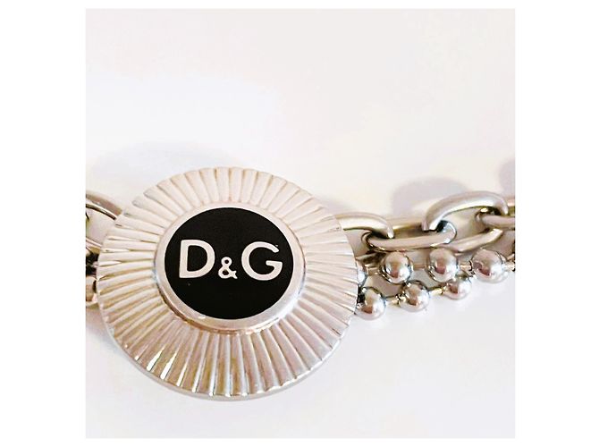 Bracciale Dolce & Gabbana DJ1041 argento e nero - vista 4