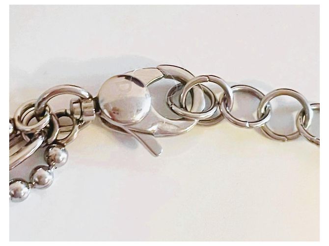 Bracciale Dolce & Gabbana DJ1041 argento e nero - vista 7
