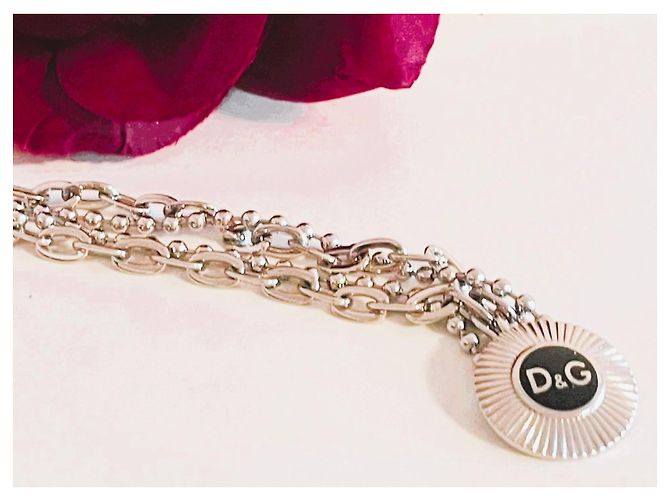 Collana Dolce & Gabbana DJ1040 con medaglione logo Argento - vista 12