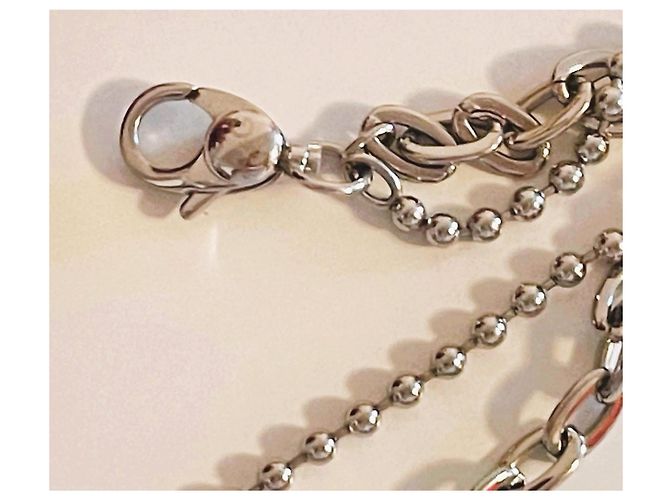 Collana Dolce & Gabbana DJ1040 con medaglione logo Argento - vista 13