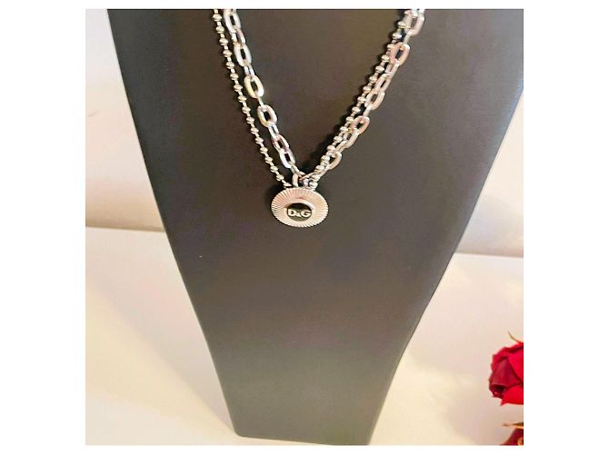 Collana Dolce & Gabbana DJ1040 con medaglione logo Argento - vista 16
