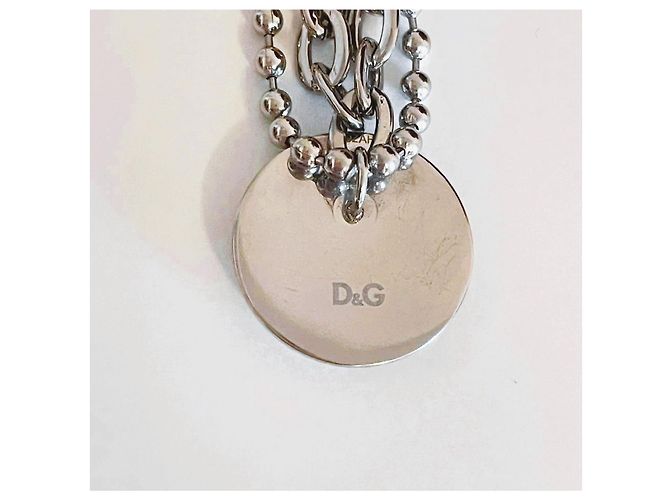 Collana Dolce & Gabbana DJ1040 con medaglione logo Argento - vista 20
