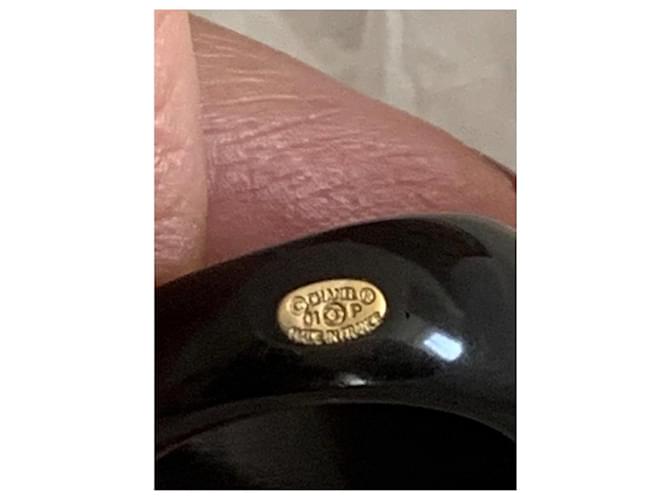 Chanel CC Logo Ring Schwarz und Weiß - Ansicht 4