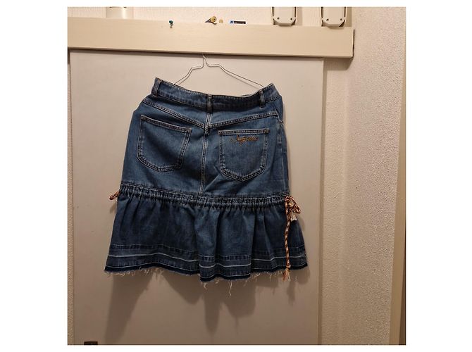 See By Chloé Jeansrock mit Volants Blau - Ansicht 4