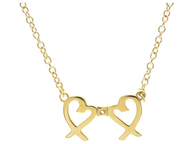 Tiffany & Co Collana Tiffany Double Loving Heart D'oro - vista 2