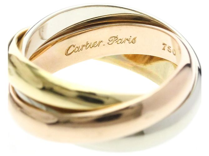 Anello Cartier Trinity in oro rosa bianco e giallo 18K D'oro - vista 5