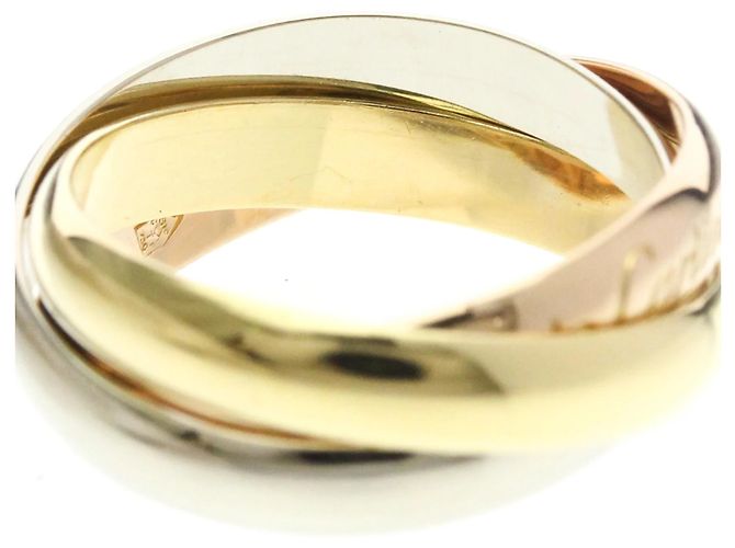 Anello Cartier Trinity in oro rosa bianco e giallo D'oro - vista 5