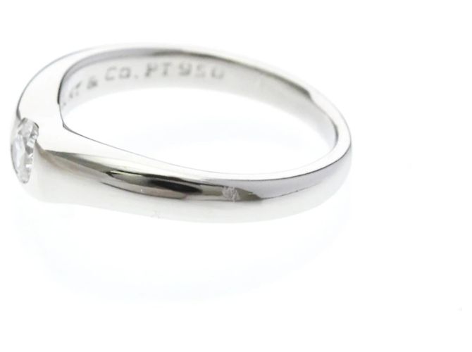 Tiffany & Co Anello Tiffany Curved Band Diamond Argento - vista 2