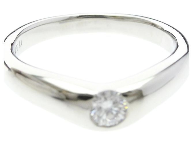 Tiffany & Co Anello Tiffany Curved Band Diamond Argento - vista 5