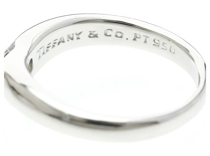 Tiffany & Co Anello Tiffany Curved Band Diamond Argento - vista 6