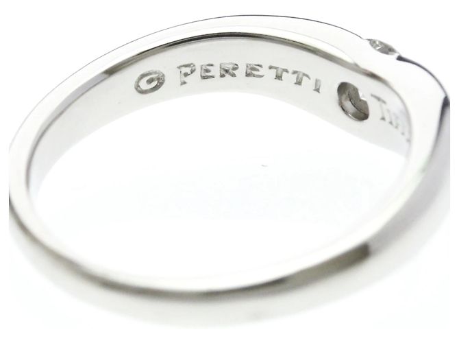 Tiffany & Co Anello Tiffany Curved Band Diamond Argento - vista 7