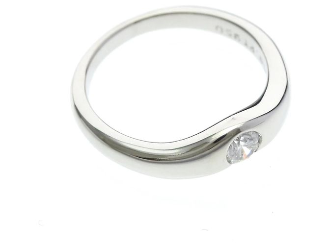 Tiffany & Co Anello Tiffany Curved Band Diamond Argento - vista 9