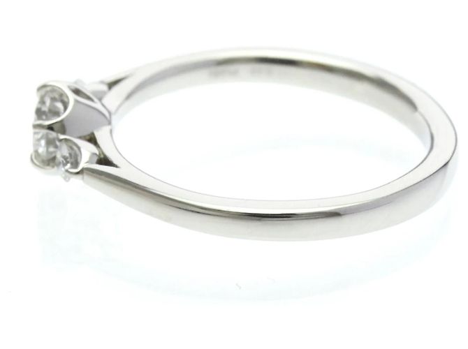 Autre Marque Platin-Diamant-Verlobungsring Silber - Ansicht 2