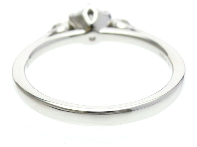 Autre Marque Platin-Diamant-Verlobungsring Silber - Ansicht 3