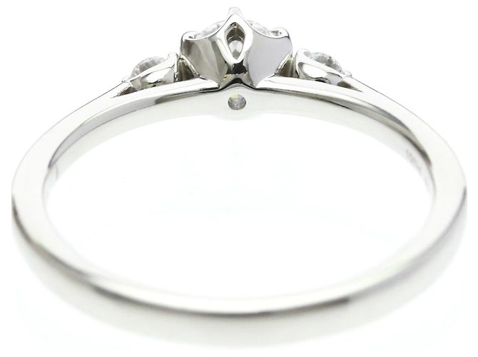 Autre Marque Platin-Diamant-Verlobungsring Silber - Ansicht 7
