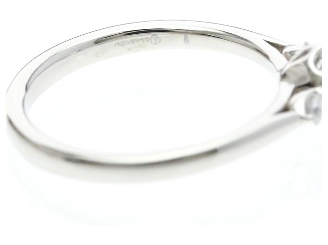 Autre Marque Platin-Diamant-Verlobungsring Silber - Ansicht 8