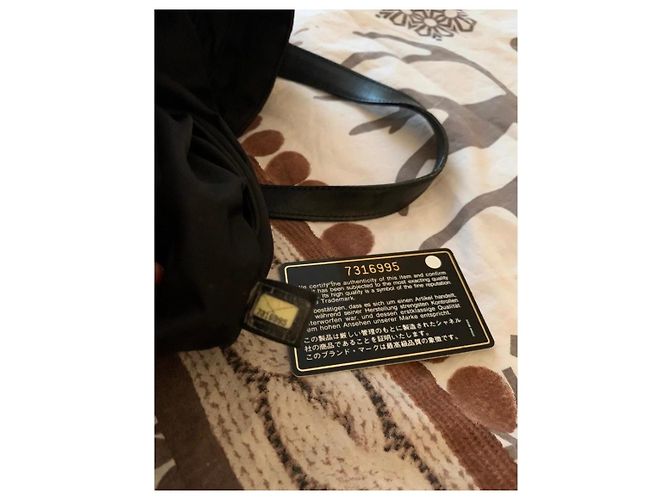 Borsa Shopper Chanel Travel Line in Tela Nera Nero - vista 4