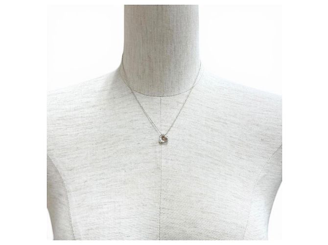 Tiffany & Co Collana con pendente Tiffany Elsa Peretti Open Heart Argento D'oro - vista 3