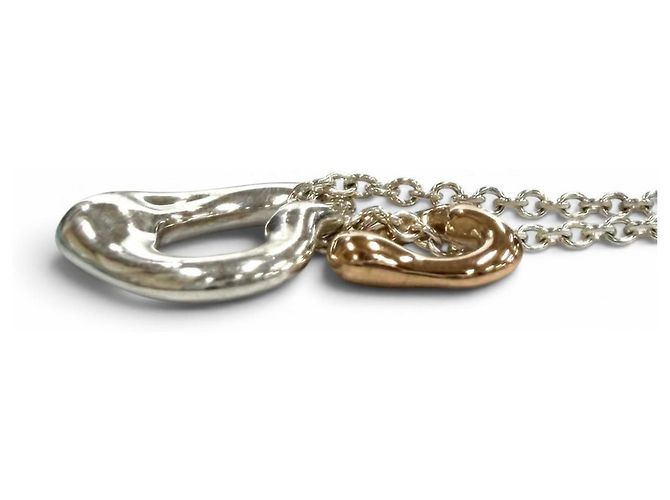 Tiffany & Co Collana con pendente Tiffany Elsa Peretti Open Heart Argento D'oro - vista 5