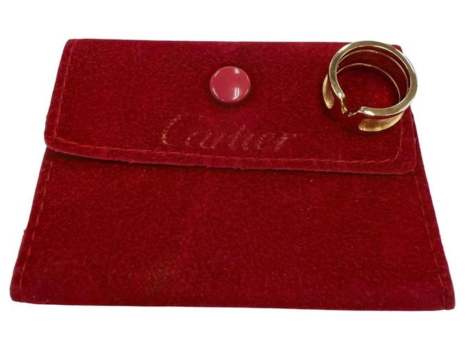 Anello Cartier M39200 C2 con fascia larga in oro giallo D'oro - vista 2