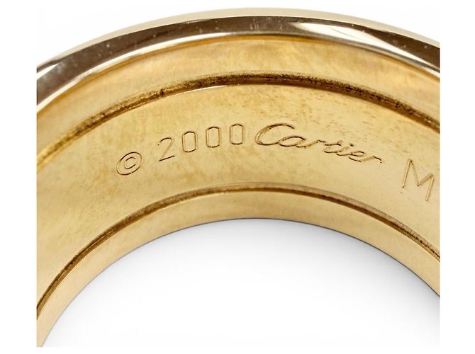Anello Cartier M39200 C2 con fascia larga in oro giallo D'oro - vista 6