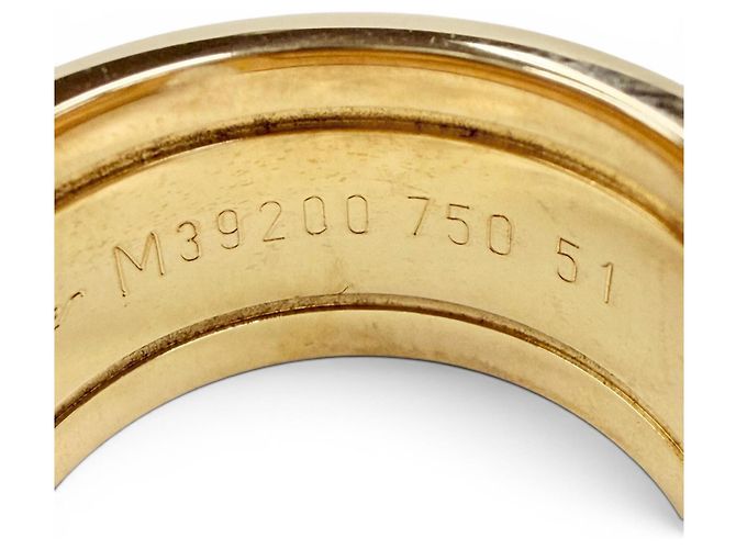 Anello Cartier M39200 C2 con fascia larga in oro giallo D'oro - vista 7
