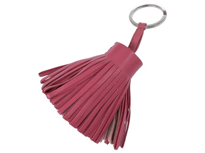 Hermès Hermes Carmen Agneau Milo Portachiavi Charm per Borsa Rosa - vista 3