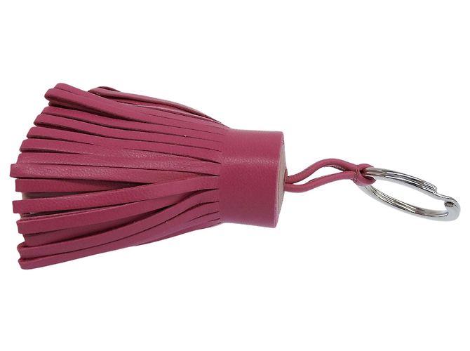 Hermès Hermes Carmen Agneau Milo Portachiavi Charm per Borsa Rosa - vista 4