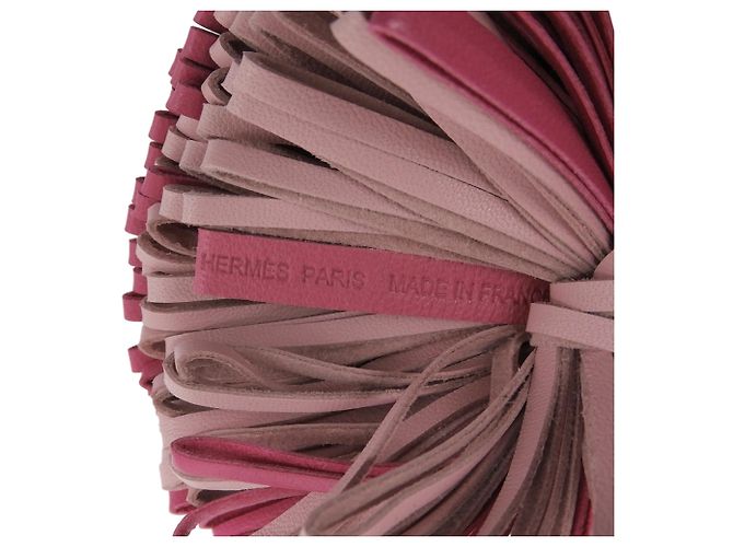 Hermès Hermes Carmen Agneau Milo Portachiavi Charm per Borsa Rosa - vista 8