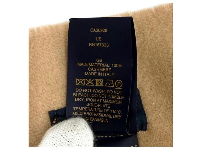 Stola in cashmere beige Louis Vuitton - vista 10
