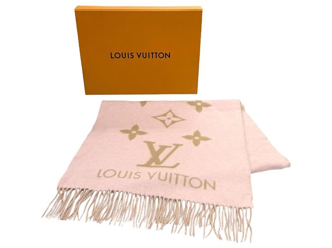 Stola in cashmere beige Louis Vuitton - vista 2