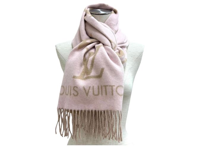 Stola in cashmere beige Louis Vuitton - vista 3
