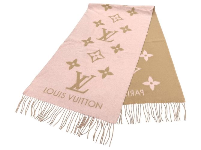 Stola in cashmere beige Louis Vuitton - vista 4