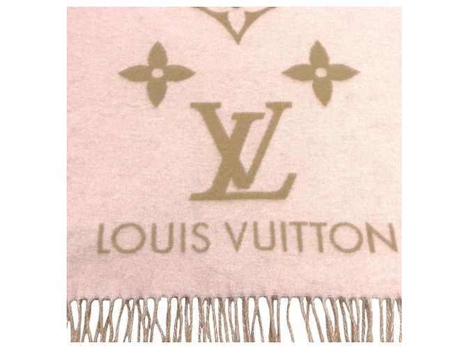 Stola in cashmere beige Louis Vuitton - vista 7