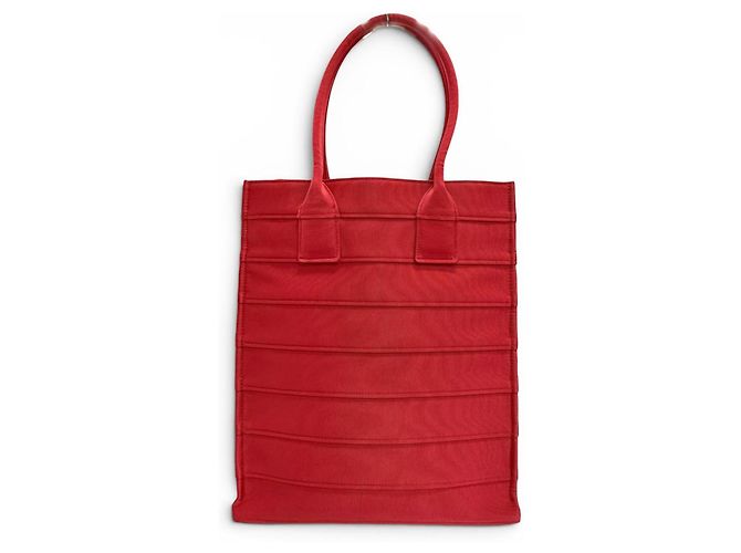 Sac cabas en cuir rouge Salvatore Ferragamo - vue 4