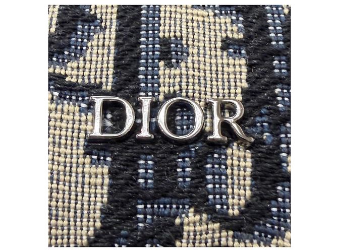 Christian Dior Borsa a tracolla in pelle Dior Homme Lango 26 Beige Blu navy - vista 13