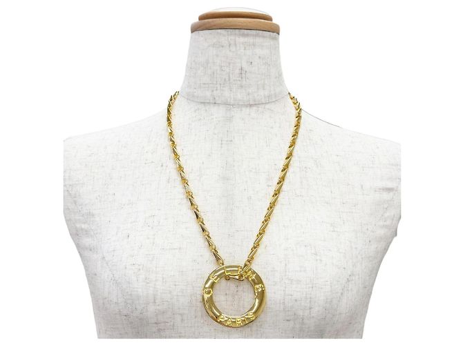 Céline Collana CELINE Vintage Circle Logo D'oro - vista 2