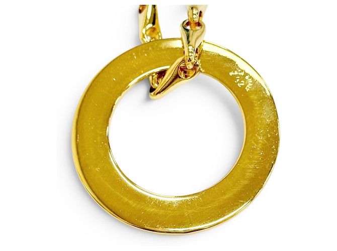 Céline Collana CELINE Vintage Circle Logo D'oro - vista 5