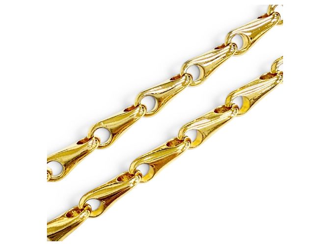 Céline Collana CELINE Vintage Circle Logo D'oro - vista 6