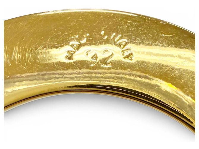 Céline Collana CELINE Vintage Circle Logo D'oro - vista 8