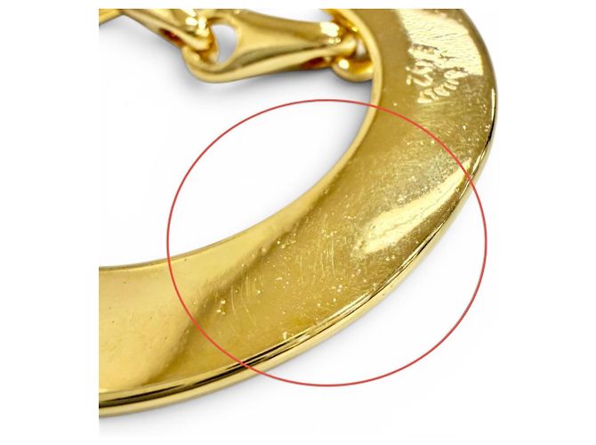 Céline Collana CELINE Vintage Circle Logo D'oro - vista 9