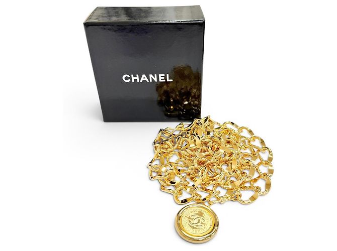 Chanel Vintage Goldene Gliederkette Gürtel - Ansicht 2
