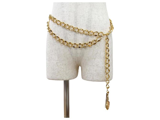 Chanel Vintage Goldene Gliederkette Gürtel - Ansicht 3